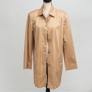 Vintage longer length neutral tan jacket 16